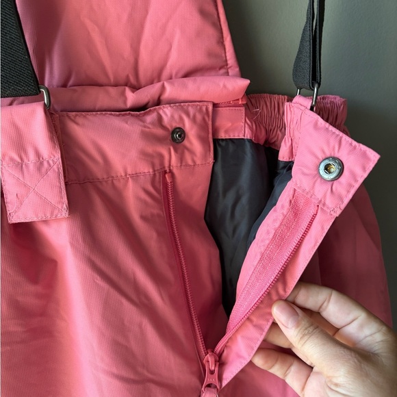 NWT Therma, girls size 12, Watermelon Pink Snow Bib Overalls, suspender - Picture 7 of 8